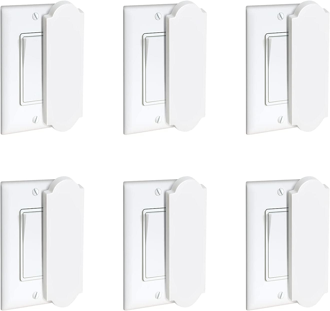 Magnetic Switch & Outlet Cover for Flat Modern Switches, 6 Pack