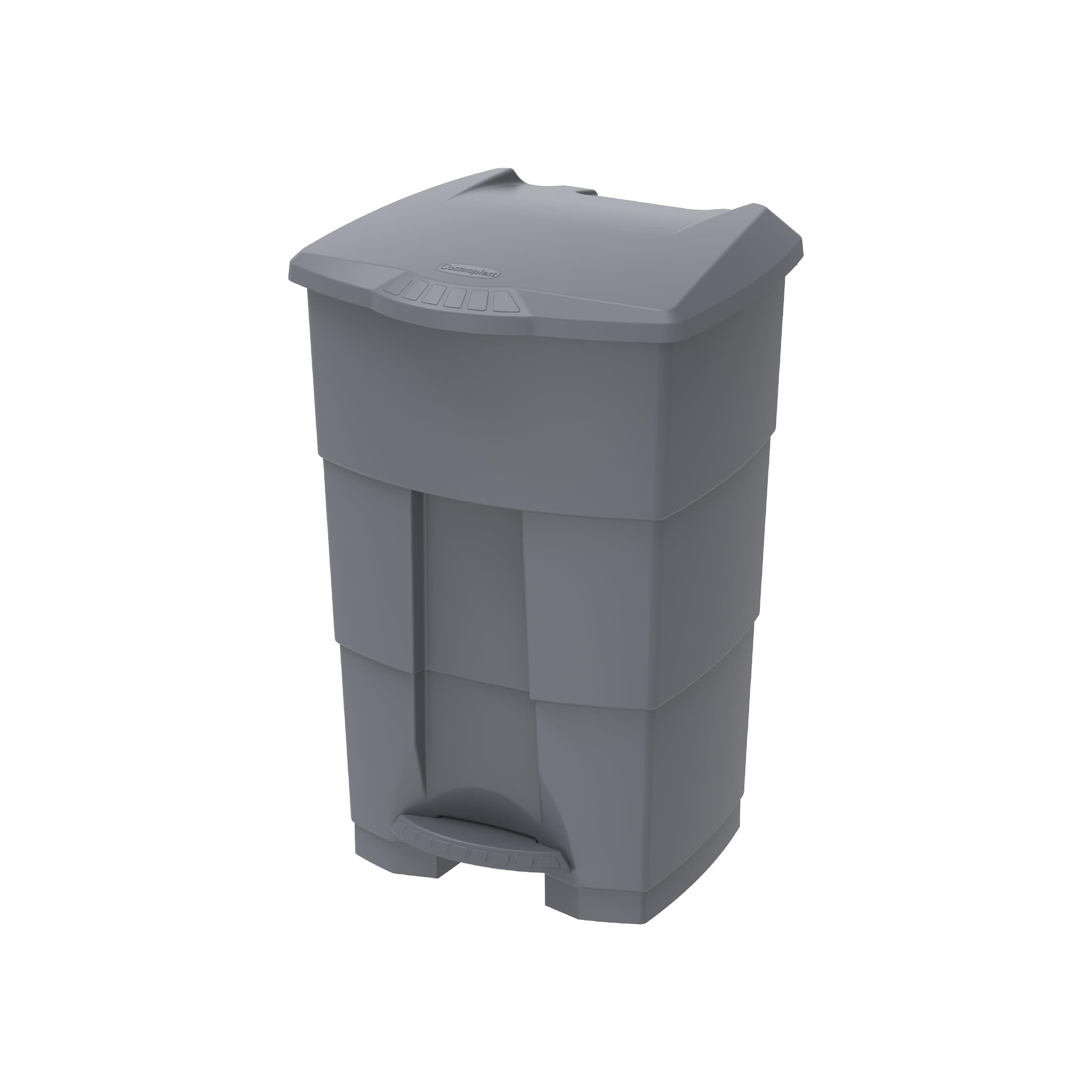 Cosmoplast 45L Step on Waste Bin with Pedal, Dark Grey