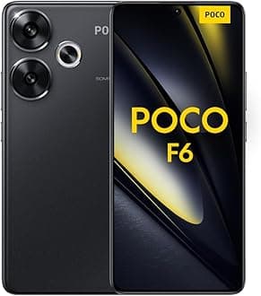 POCO F6 Black-Smartphone 8+256GB Snapdragon® 8s Gen 3, 120Hz Flow AMOLED display, 90W Turbo Charging, 50MP dual camera with OIS（UK Version+2 Years Warranty）