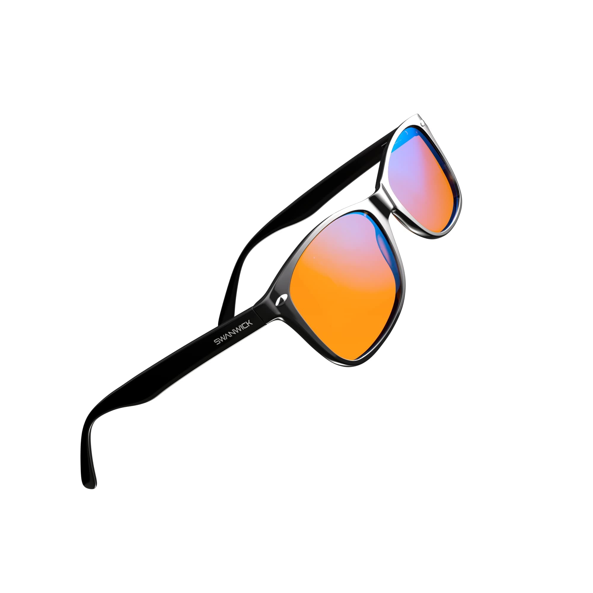 Swanwick Classic Premium Blue Light Blocking Glasses - Orange Tint for Superior Blue Light Blocking from Gaming PC and Smartphone Screen Glare - Sleep Support