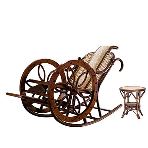 Natural bamboo - rattan wicker rocker set/rocking chair suite/longue/relax chair/seat/settee/seater/couch/chair/coffee table/tea table/teapoy/side table/end table