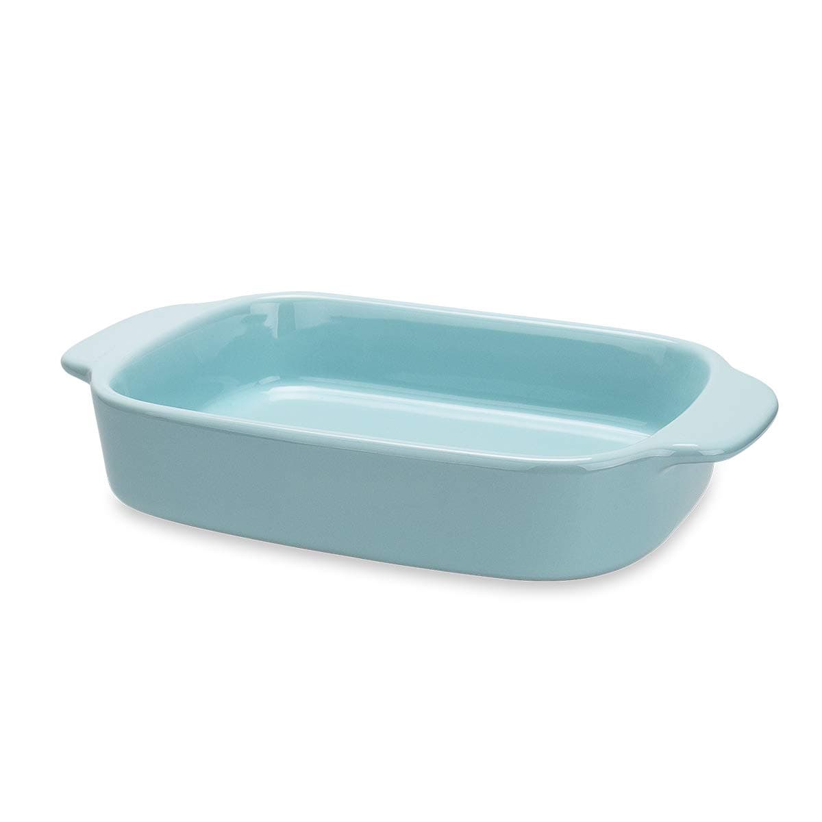 Thicker Rectangular Baking Dish for Oven Ceramic Casserole Dish with Handle, Stoneware Lasagna Pan for Oven Two Person 10 inch 10"X5.8"X1.8"