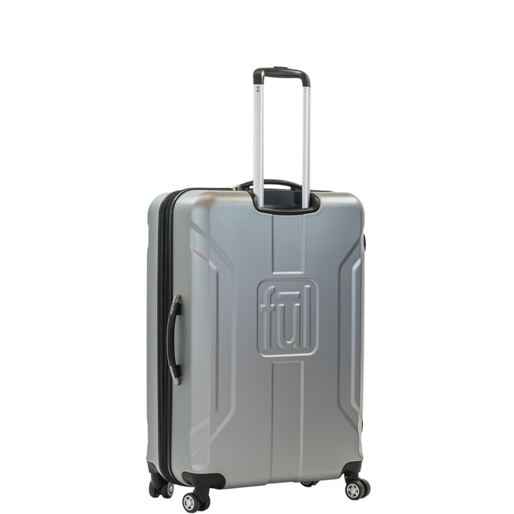 Concept One Payload 25in Spinner Rolling Luggage Suitcase, Upright Hard Case, Silver, 25 Inch