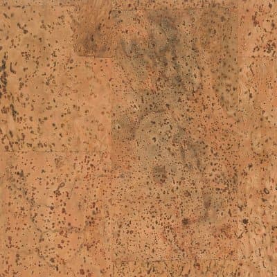 Natural Cork 12" Homogeneous Cork Parquet Flooring in Merida Matte