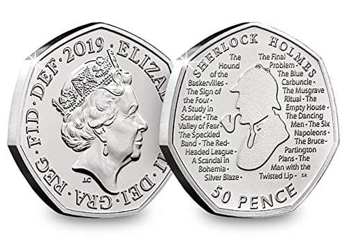 Change Checker 2019 UK Sherlock Holmes CERTIFIED BU 50p