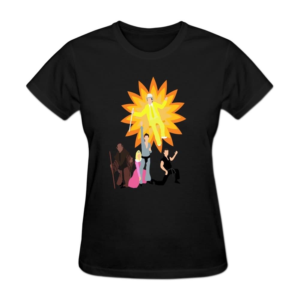 Womens Design Dayman Nightman It's Always Sunny in Philadelphia Crew-Neck T-Shirt L Black