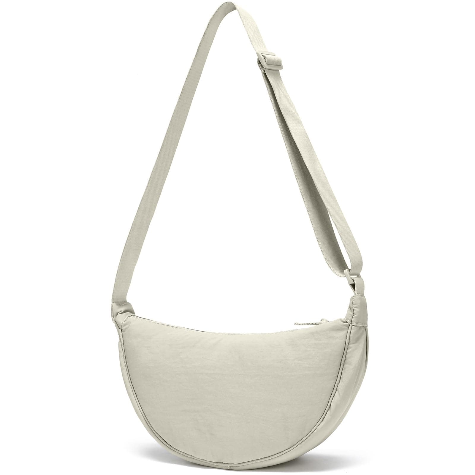 Crescent Bag for Women Men Small Sling Crossbody Bag with Half Moon Shape