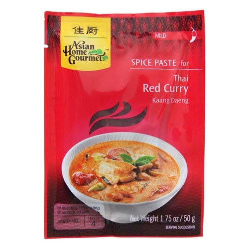 Asian Home GourmetThai Red Curry Spice Paste - 12 x 50g