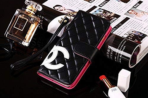 CHEUALY iPhoneX/XS- Luxury PU Leather Classic Wallet Style Cover Case Compatible with iPhone X Or iPhone Xs (Pink)