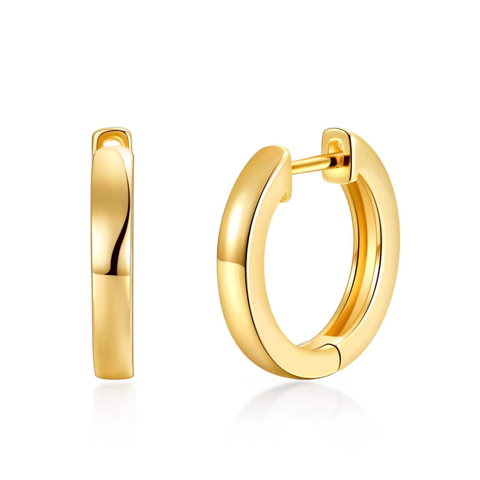 18k Gold Plated Hoop Earrings