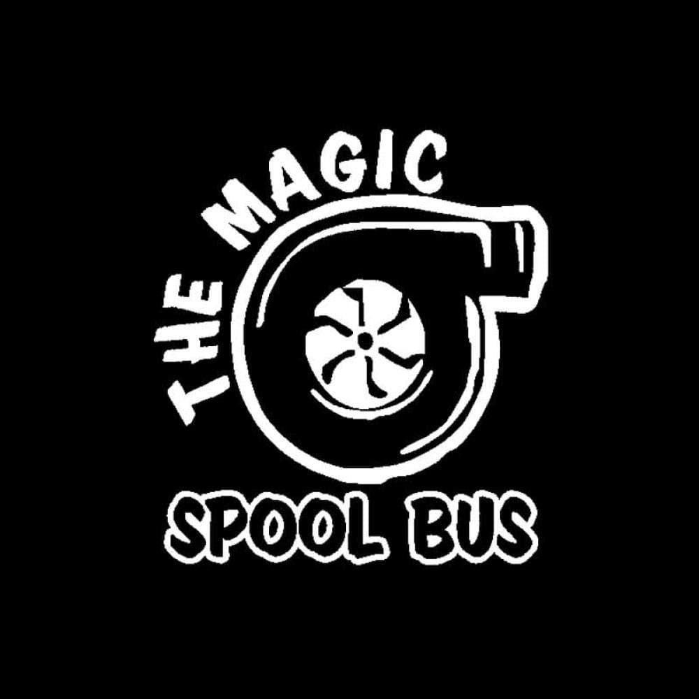 13.7CM*15.2CM The Magic Spool Bus Diesel Turbo Truck Lifted Snail Vinyl Car Sticker Self-Adhesive Decal Car Motorcycles Decoratio