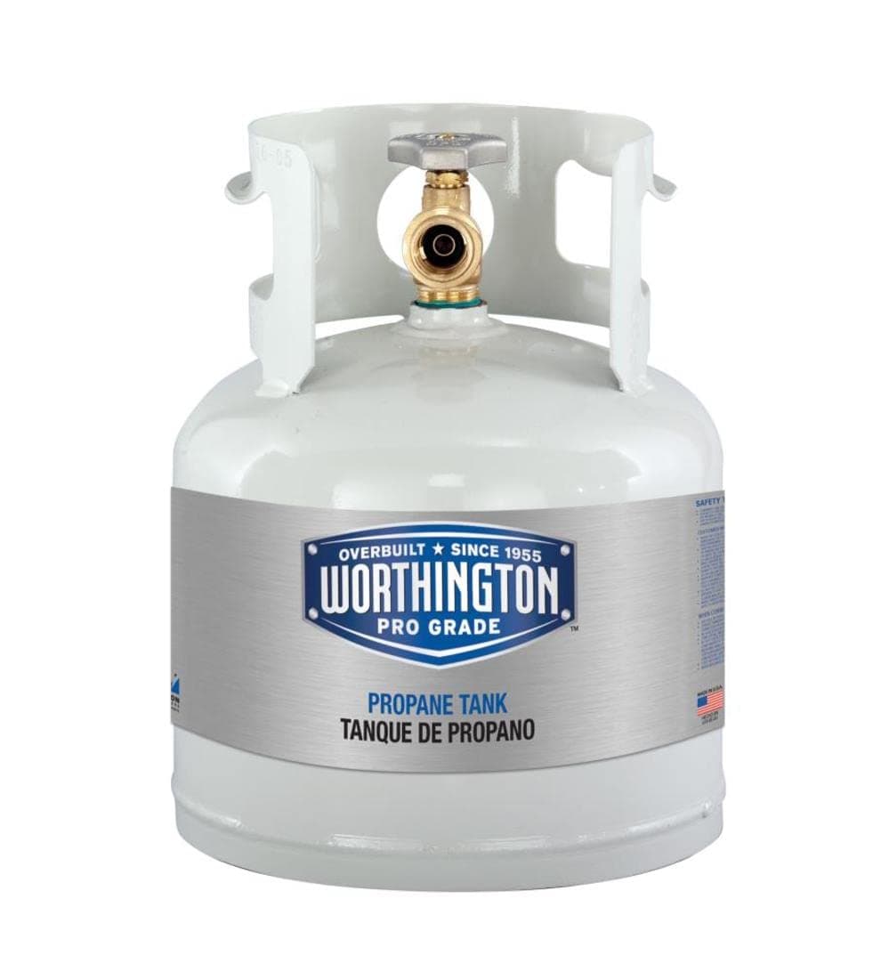 Worthington 281149 1-Gallon Steel Propane Cylinder With Type 1 With Overflow Prevention Device Valve