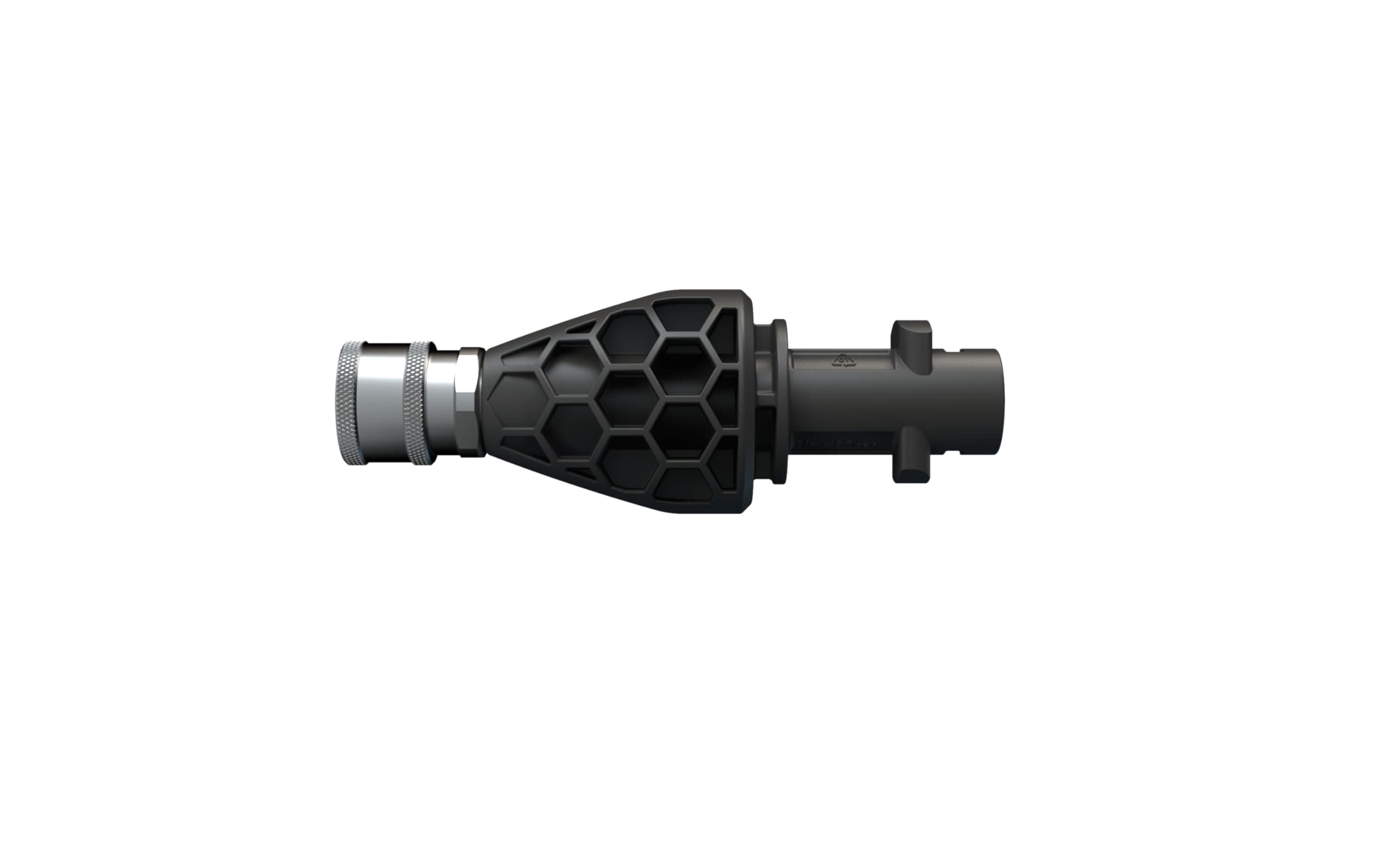 AVAショートガンアダプター | ステンレススチール クイックコネクトバヨネットメス(1/4インチ) (US) | AVA圧力洗浄機と互換性あり| フォームキャノンやディテーリングアクセサリーに最適