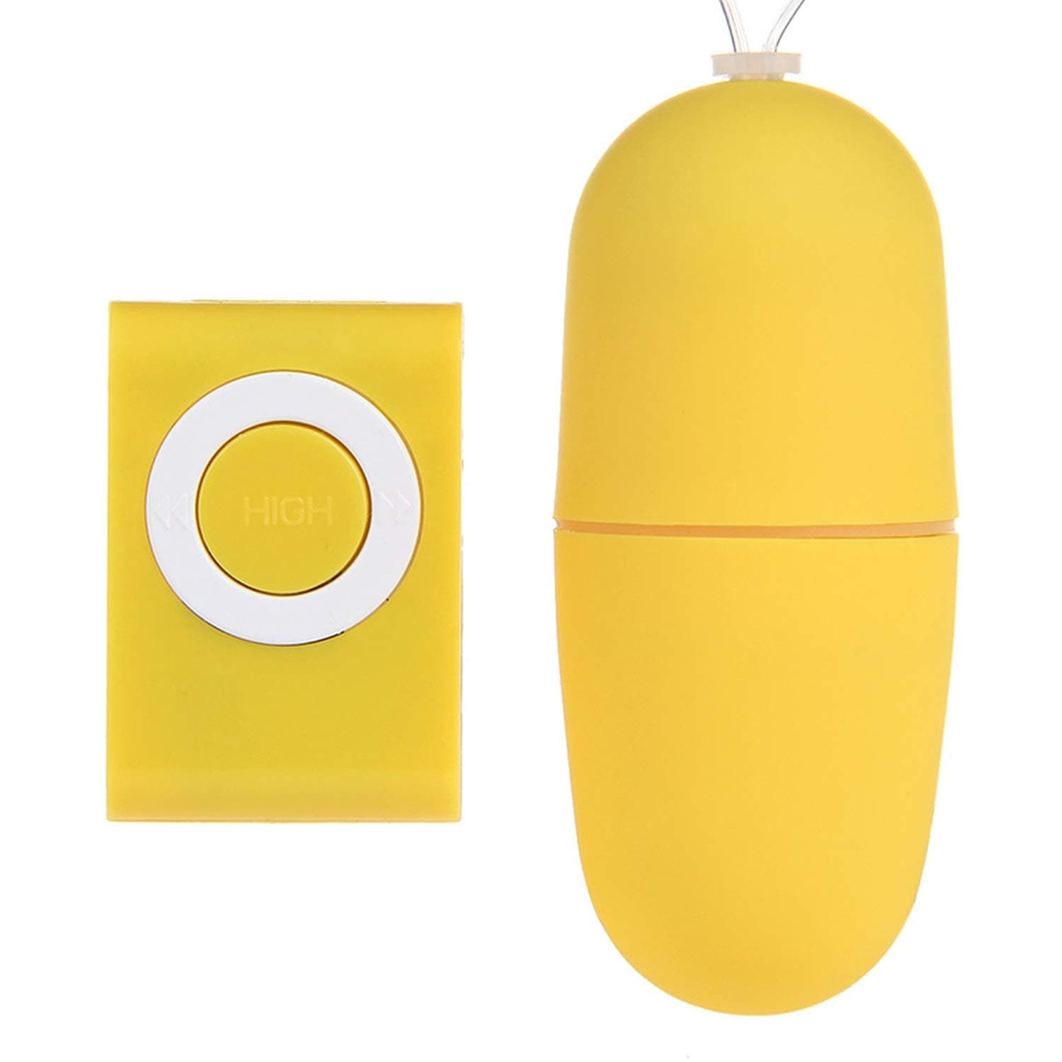 Séxuk Toy Brand Remote Control Vibrantor 20 Vibration Modes Exercise Vagina Ball Wireless MP3 Remote Adult A-nál Plug Séxuk Toy for Women,Yellow FWULO SHIRT