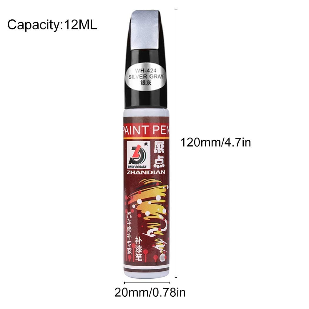 Fansport Car Scratch Remover Pens 3Pcs Touch-up Paint pen for Cars T Cut Scratch Repair Pen (1-2days delivery) (grey)