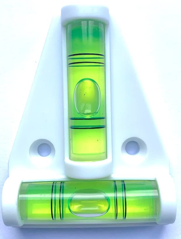 New Day Solutions Caravan Trailer Motor Home T Type Spirit Level -White