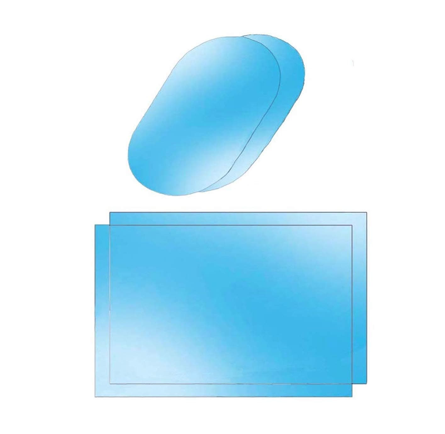 Car Side View Mirror Anti-Glare Film- Rear View Mirror HD Nano Anti Glare Anti Fog Rainproof Waterproof Membrane for Automobile Rearview Mirror and Side Window