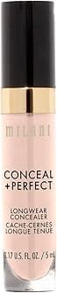 Milani (Ivory Rose) - Conceal + Perfect Longwear Concealer - Ivory Rose (5ml) Vegan, Cruelty-Free Liquid Concealer - Cover Dark Circles, Blemishes & Skin Imperfections for Long-Lasting Wear