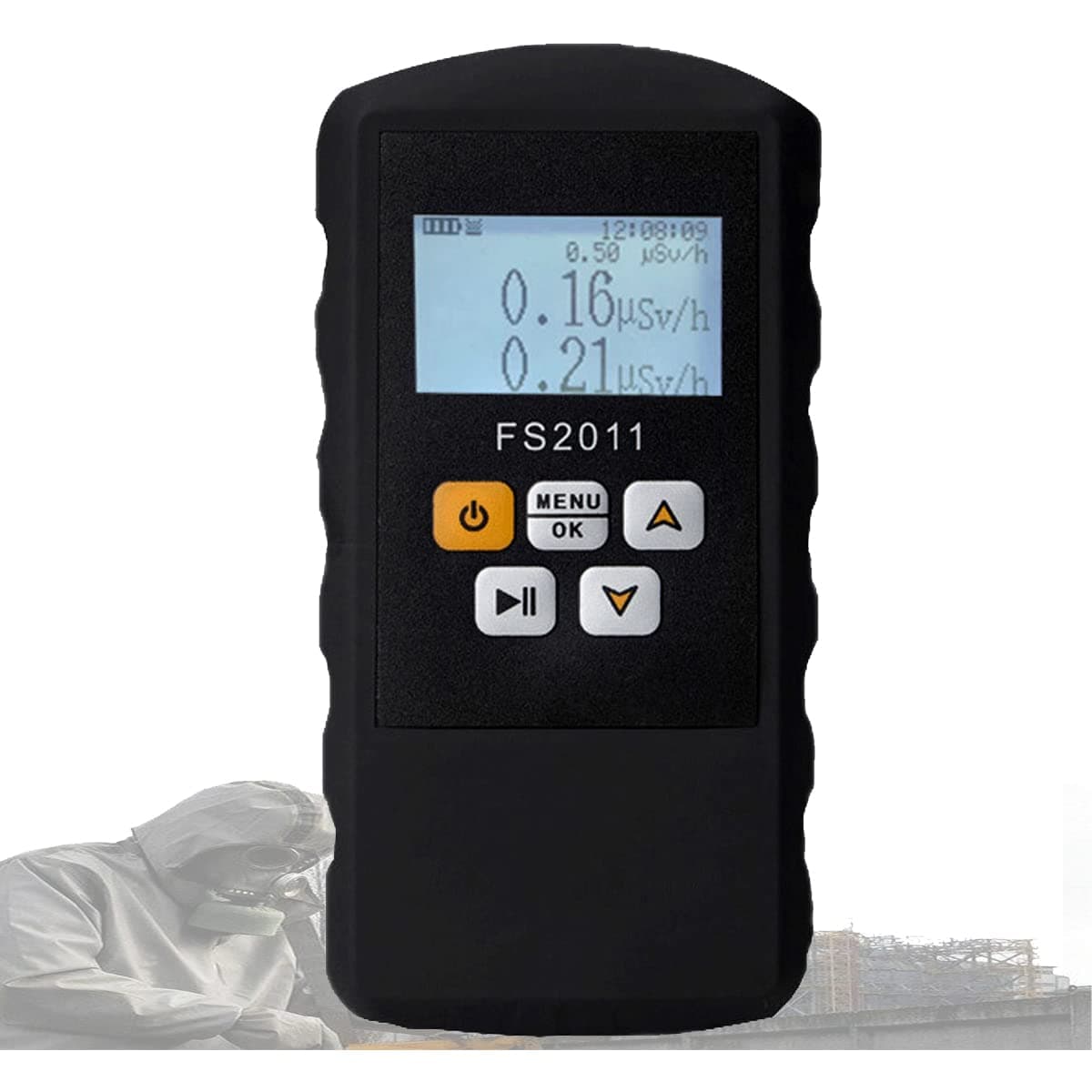 Geiger Counter Radiation Measurement Instrument Gamma (γ) Radiation, X-ray Radiation Measurement Instrument LCD Measurement Accuracy 0.01μSv / h Nuclear Radiation Detector Data Logger