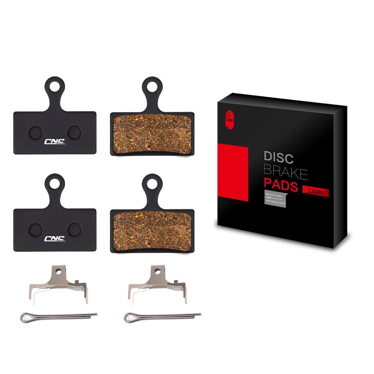 Bike Disc Brake Pads for Shimano Deore XTR M9000 M8000 M987 M988 M985 M615 M675 M785 XT SLX M7000 M666 RS785 g01s/g02s/g03s/g01a/g02a/g03a（Resin/Semi-Metallic/Polymetallic）