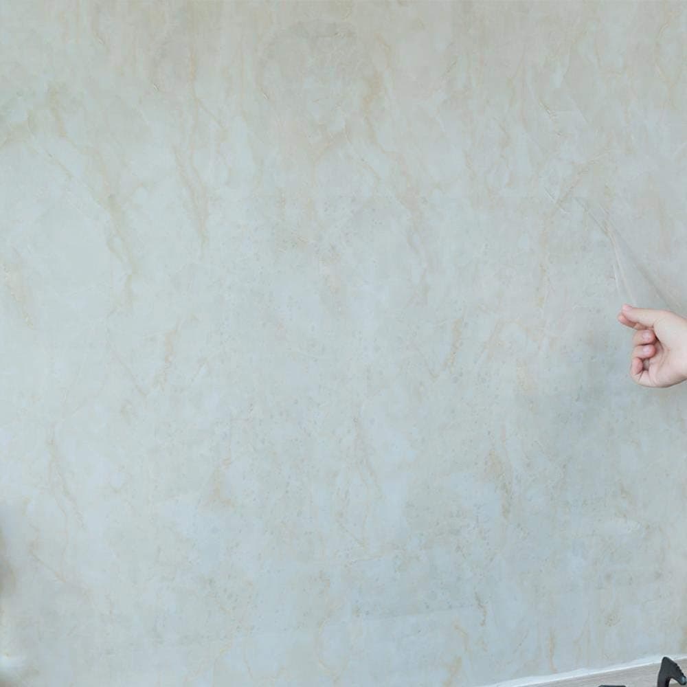 CZKJ Household Cooktop Tile Kitchen Waterproof Transparent High Temperature Self-Adhesive Wallpaper Fume Wall Sticker, White Transparent, 75X45Cm