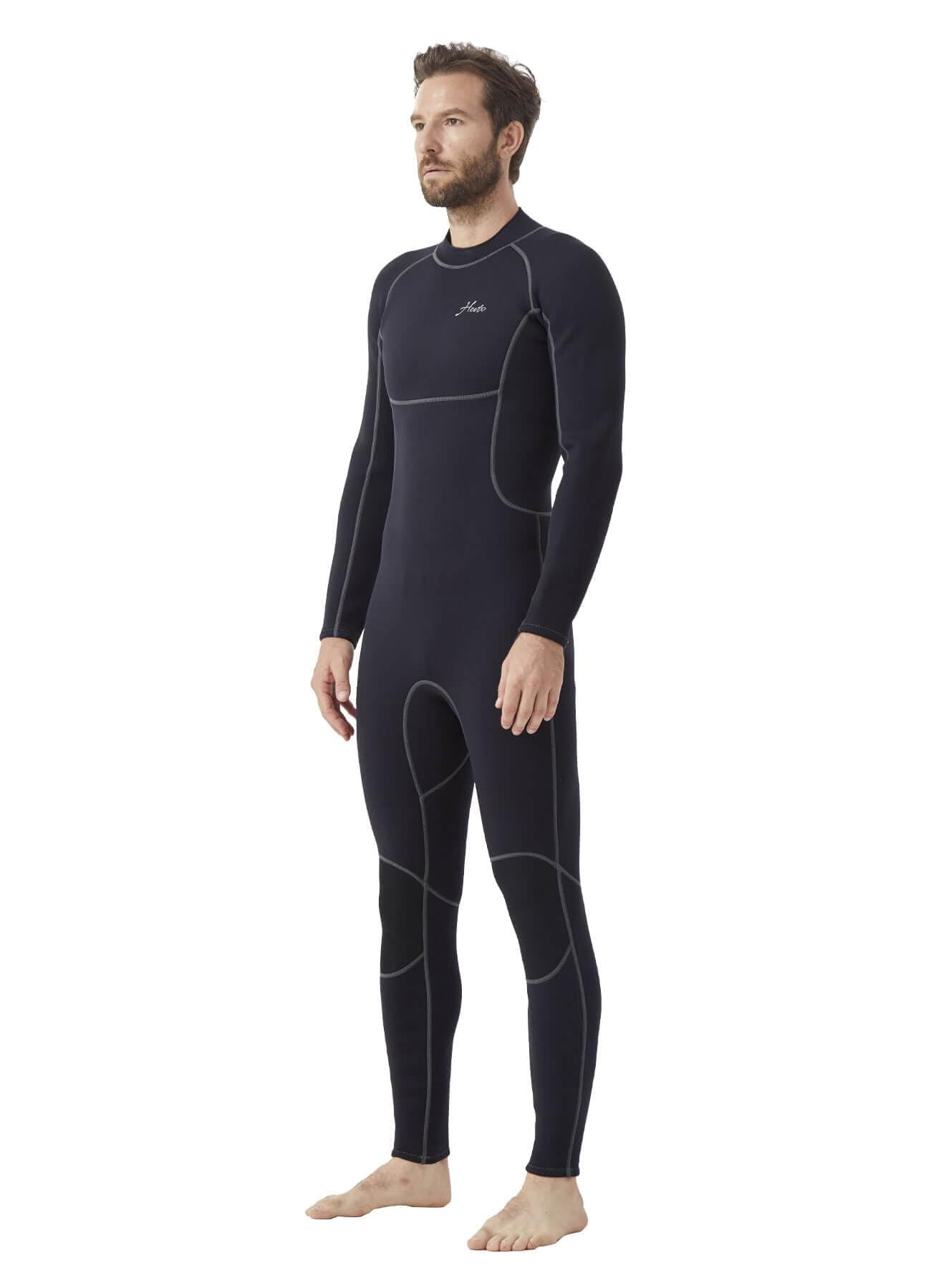 Men Wetsuits 3/2mm Neoprene Wet Suit Back Front Zip in Cold Water for Surfing Swimming Diving