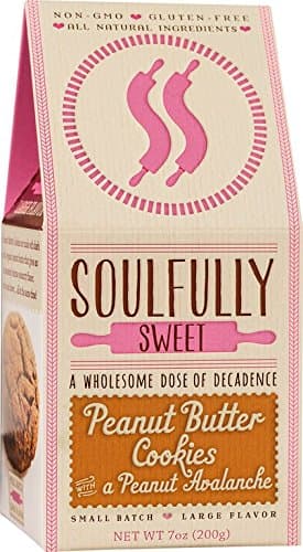 Gourmet Peanut Butter Cookies, Gluten Free, Non-GMO, Organic, 8 Cookies per Box. A Wholesome Dose of Decadence!