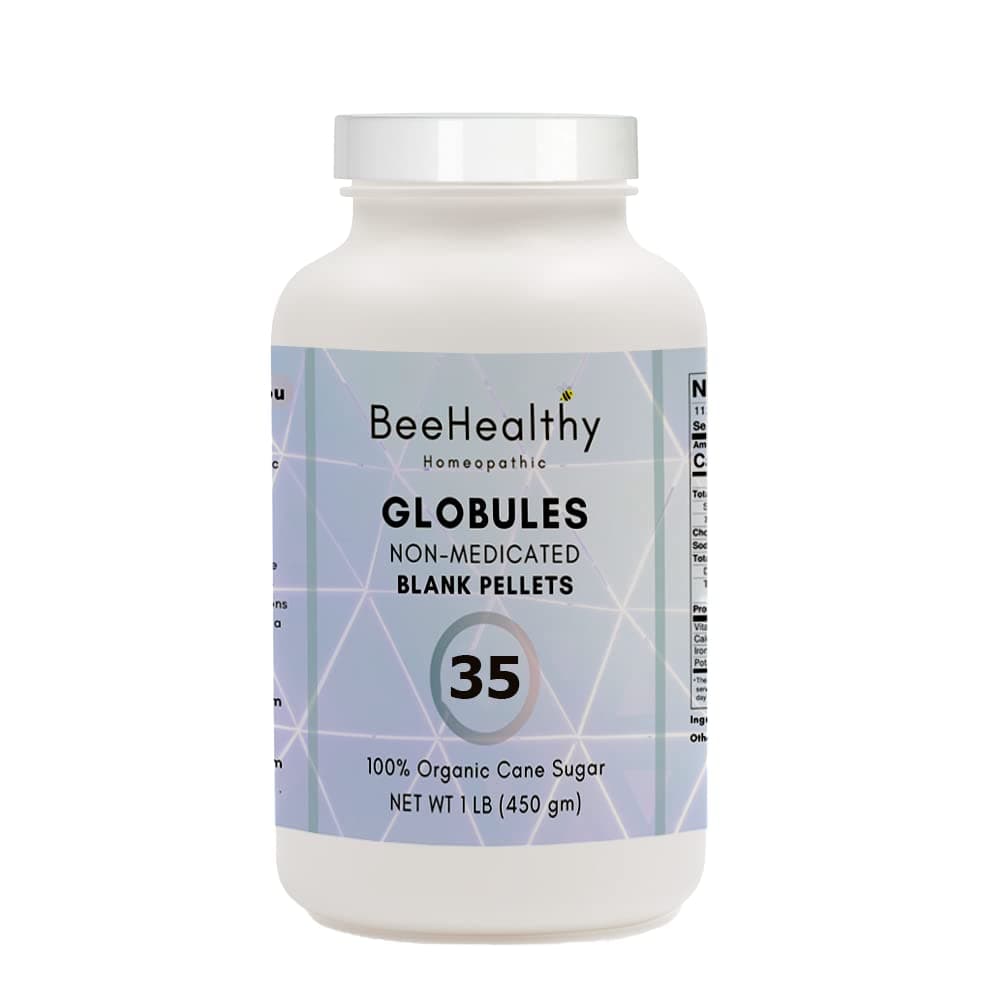 Globules/Blank Pellets 1 LB - Homeopathic. Sizes #10. #20. #25. #30 & #40. All Natural 100% Organic Cane Sugar. (Globules #35)