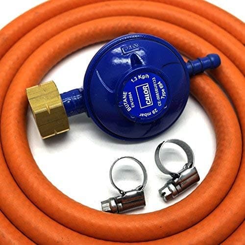 CALOR GAS Brand Butane 4.5Kg Gas Regulator 1Mt Hose & 2 Clips 5 Year Warranty