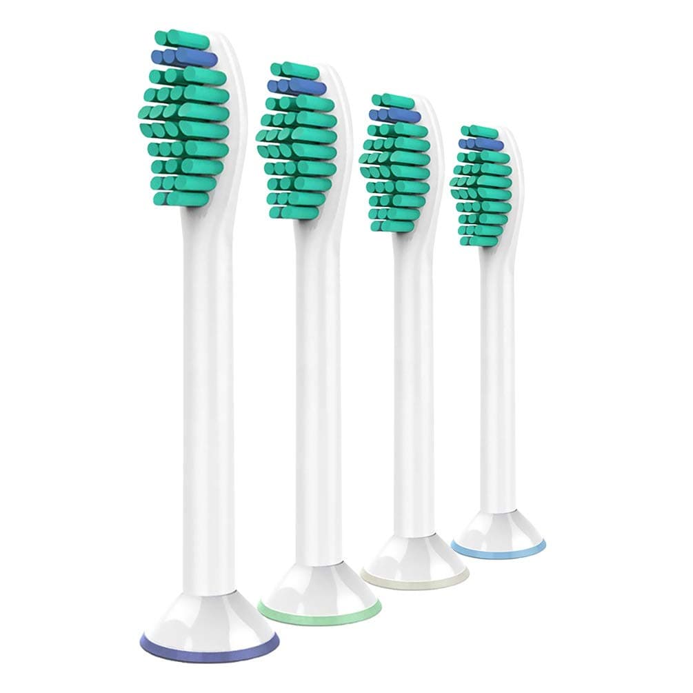 Yanaboo Replacement Toothbrush Heads ProResults Brush Heads for Philips Sonicare DiamondClean EasyClean FlexCare HealthyWhite HydroClean PowerUp Plaque Control Gum Health HX6014/HX6024 (4 Pack)