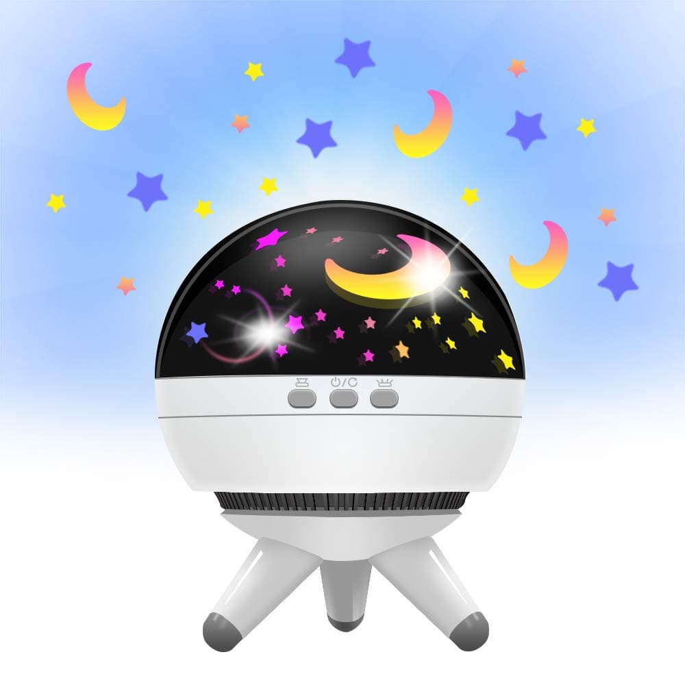 AUSPICE Star Projector for Kids, 2019 Upgraded 360-Degree Rotating Star Projector, LED Night Lights Projector for Kids Baby Bedroom Decoration, for Kids