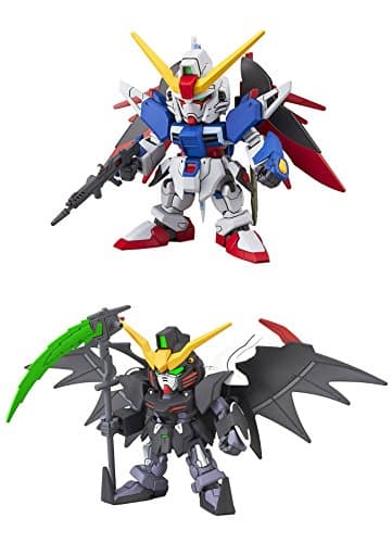 2 SD EX-Standard Gundam Action Figure Assembly Models Bundle - Deathscythe Hell EW and Destiny Gundams (Japan Import)