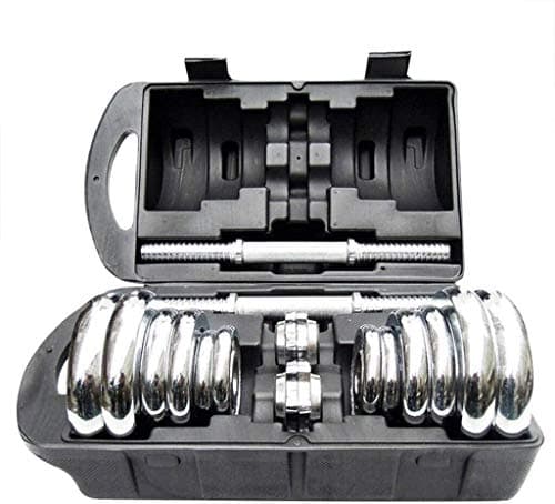 suge Dumbbell Weights Set Adjustable Electroplated Dumbbell Set for Weight Lifting, Ergonomic Comfort Grip with Storage Box Dumbbells