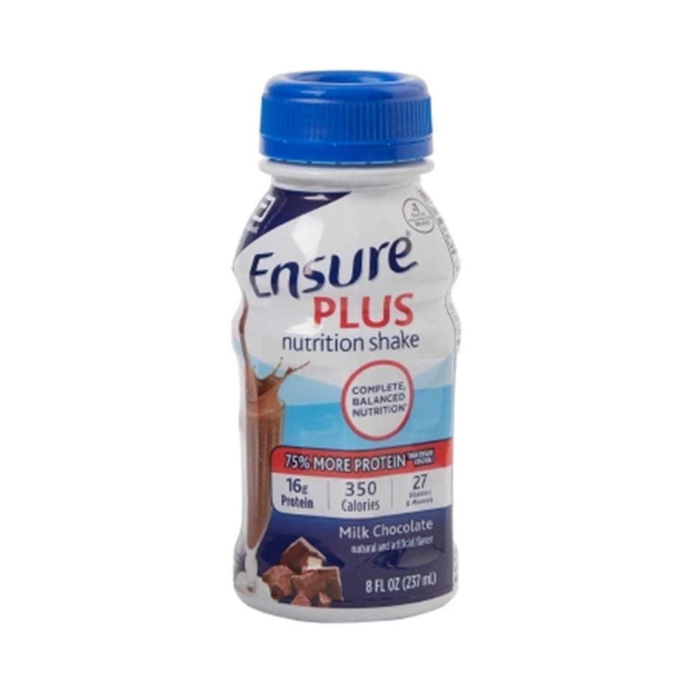 Ensure Plus Creamy Milk Chocolate Shake - 24 x 8 Ounce Bottles