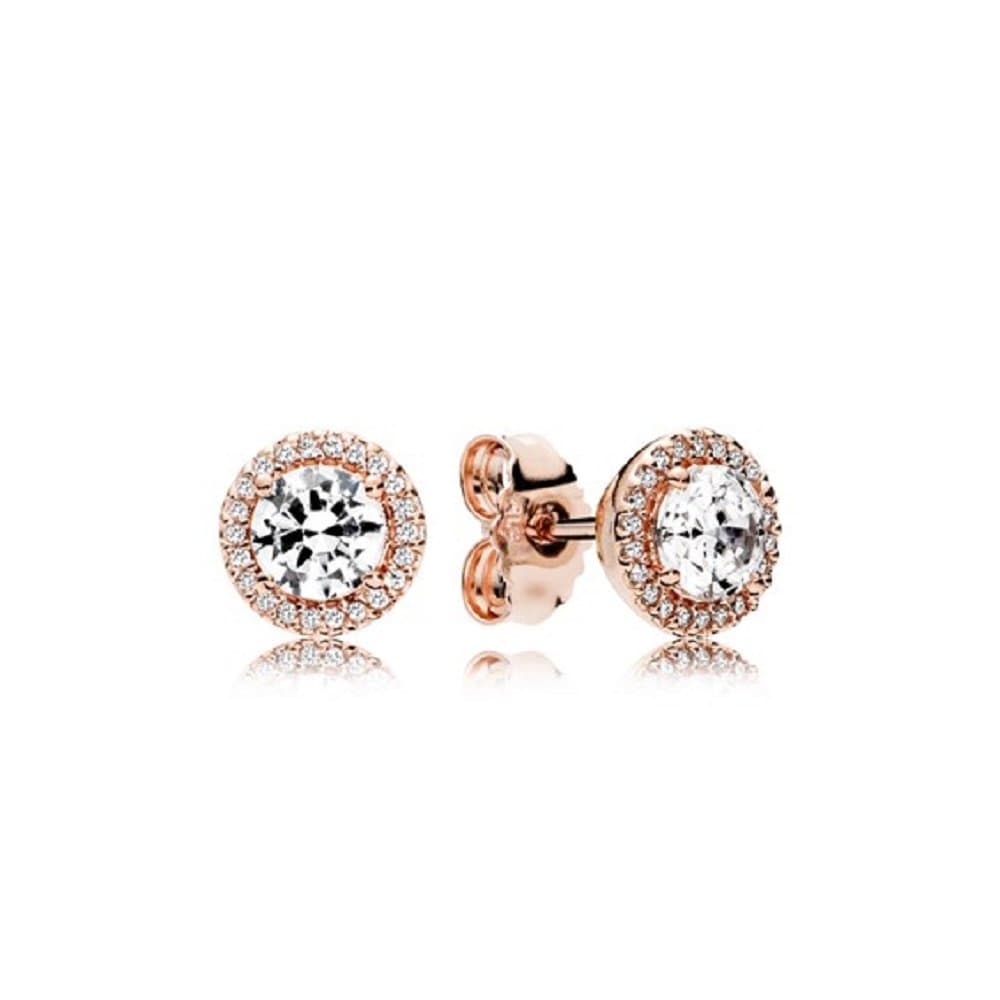 PANDORA 286272CZ Classic Elegance Stud Earrings, PANDORA Rose™