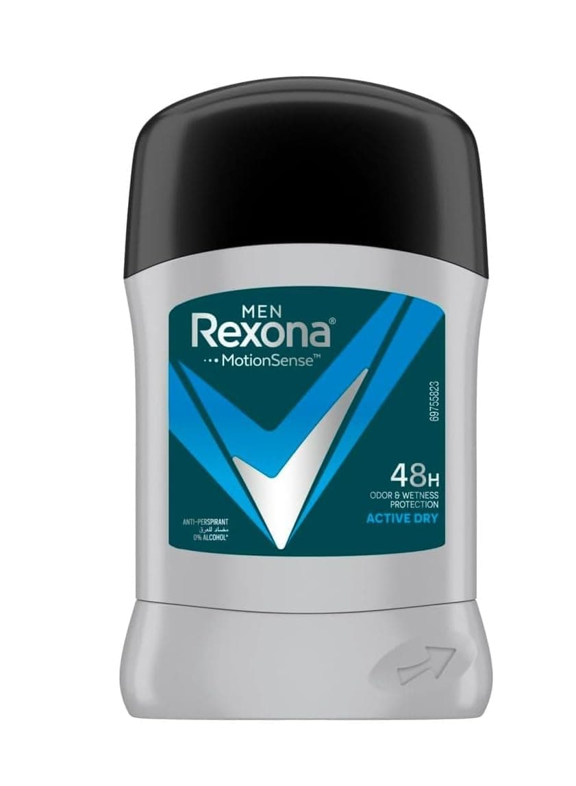 Men Antiperspirant Deodorant Stick, 48 hour sweat & odor protection, Active Dry, with MotionSense technology, 40g