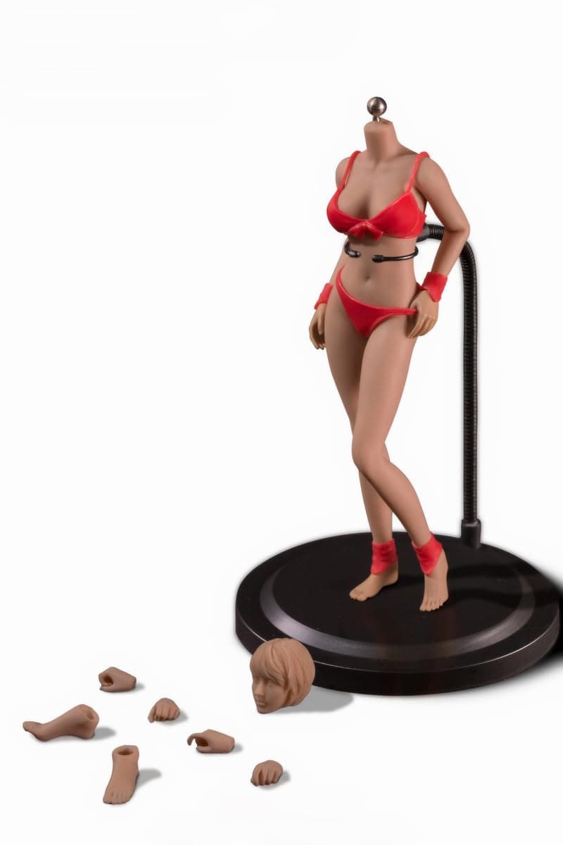 Phicen 1/12 Scale Female Seamless Action Figure Super-Flexible Famale Figure Doll Set (Sun Tan)