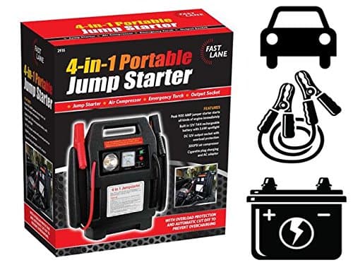FASTLANE LETTUCE EAT® 4 IN 1 PORTABLE JUMP STARTER AIR COMPRESSOR 2935