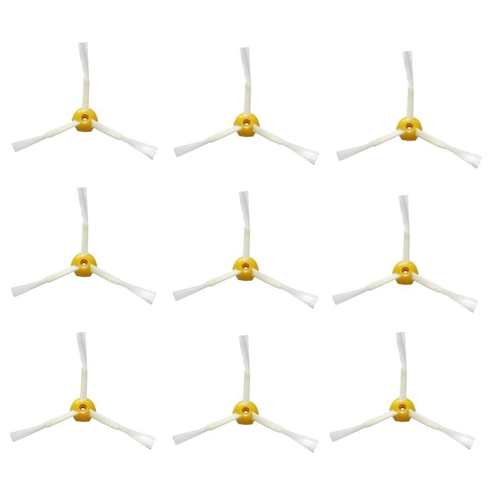 Yikebo(TM) Side Brush 3-armed for iRobot Roomba 500 600 700 Series 530 540 550 560 570 580 650 760 770 780 Vacuum Cleaning Robotic Accessory-Package Include:9 x 3-Armed Side Brush