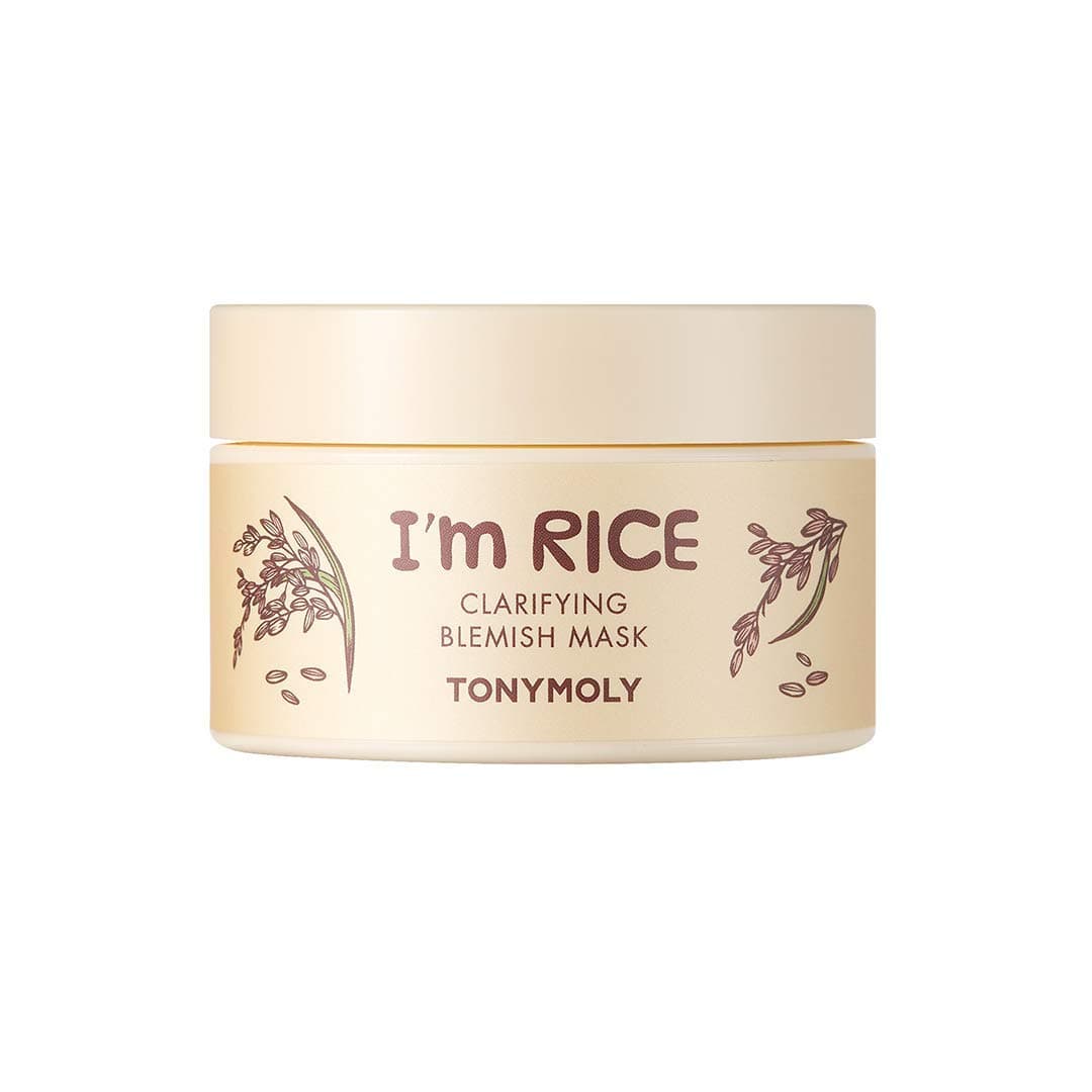 I'm Rice Clarifying Blemish Clay Mask - Detoxifies, Reduces Redness, Soothes Irritated Skin - Kaolin Clay and Fermented Rice - 100ml