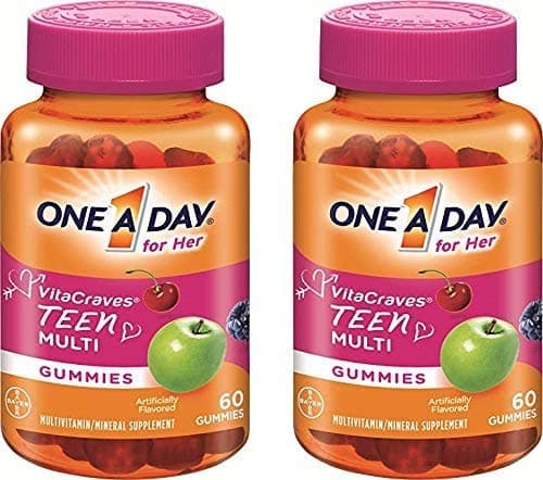 One A Day Vitacraves Teen for Her LimitedQuantity 60 Count (Pack of 2)