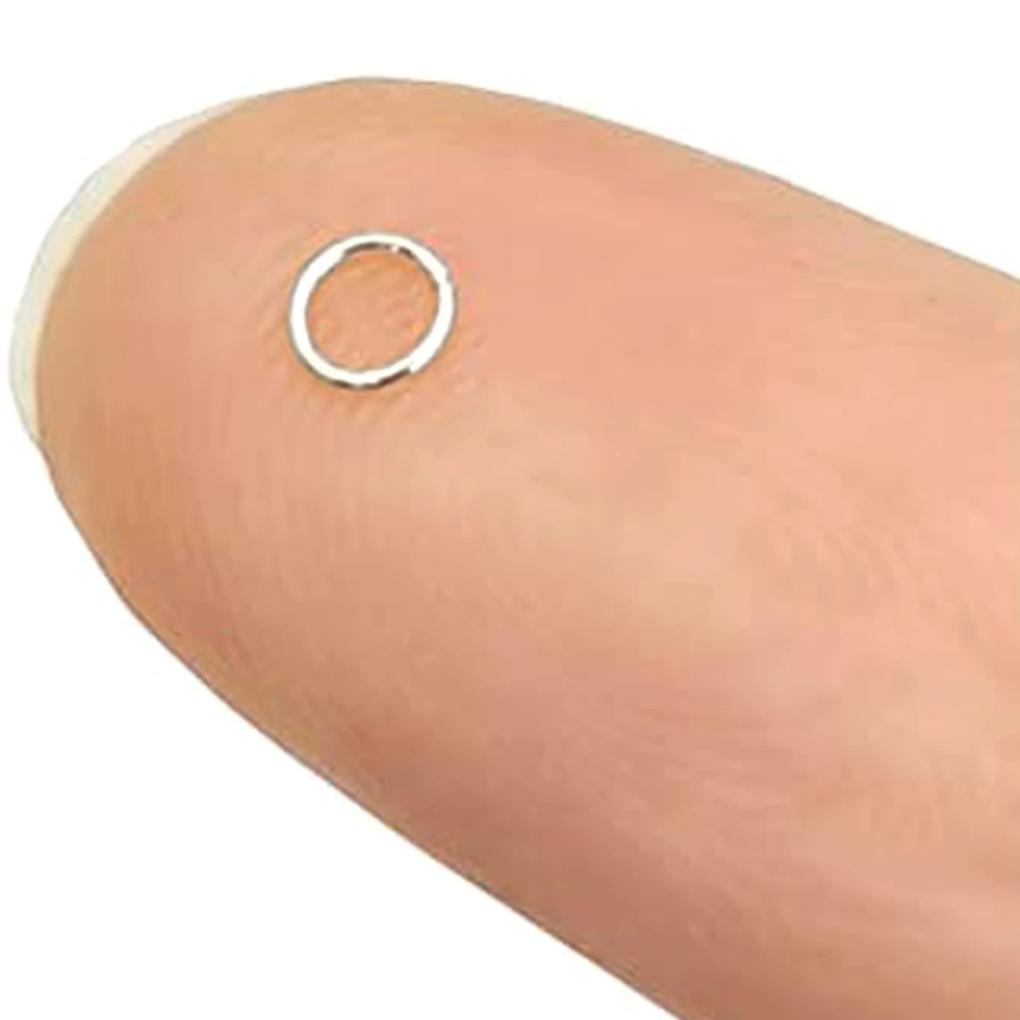 EOGOW 2mm Jump Rings 18K Gold Plated Stainless Steel Open Jump Rings Small Jump Rings for Miniature Jewelry Making (Silver 2mm)