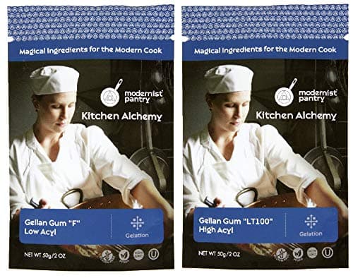 Gellan Gum Value Pack (Gellan F Low Acyl + Gellan LT100 High Acyl) ⊘ Non-GMO Vegan OU Kosher Certified - 100g/4oz