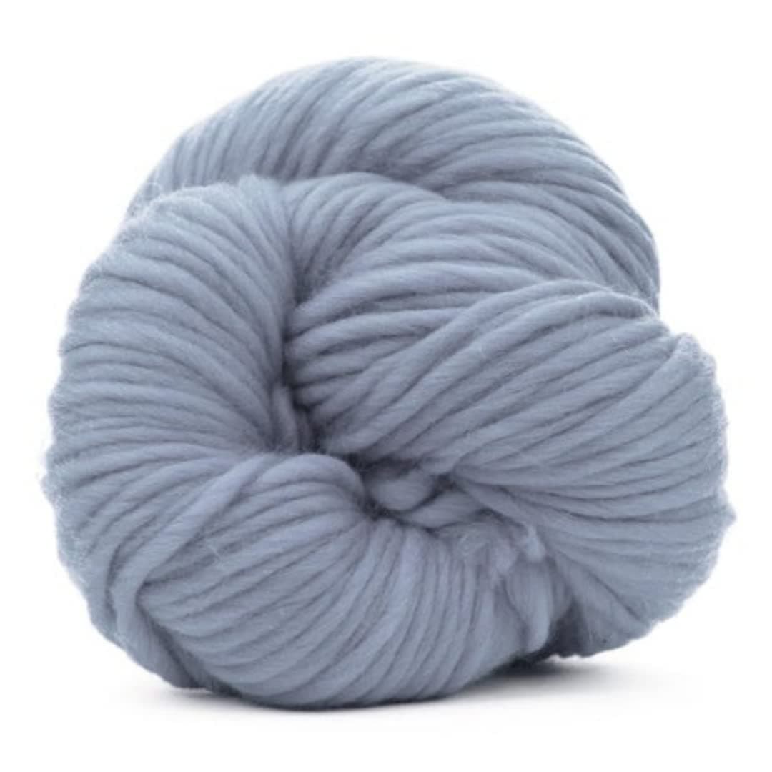 Revolution Fibers | Premium Super Bulky Merino Wool | 100-Grams Chunky Weight, Thick Wool for Knitting, Crochet, Baby Blanket, Dyed, Felting, Weaving (Seal)