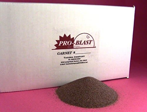 Garnet #100/120 - Fine Abrasive - 25 lbs - Sand Blast Cabinet Blasting Media - by Tacoma Company by Tacoma Company