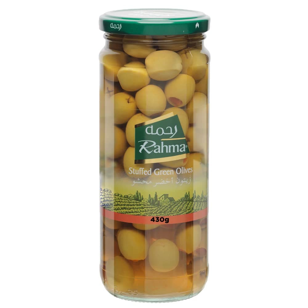 Rahma, Green Olives Stuffed with Pimiento, 430g