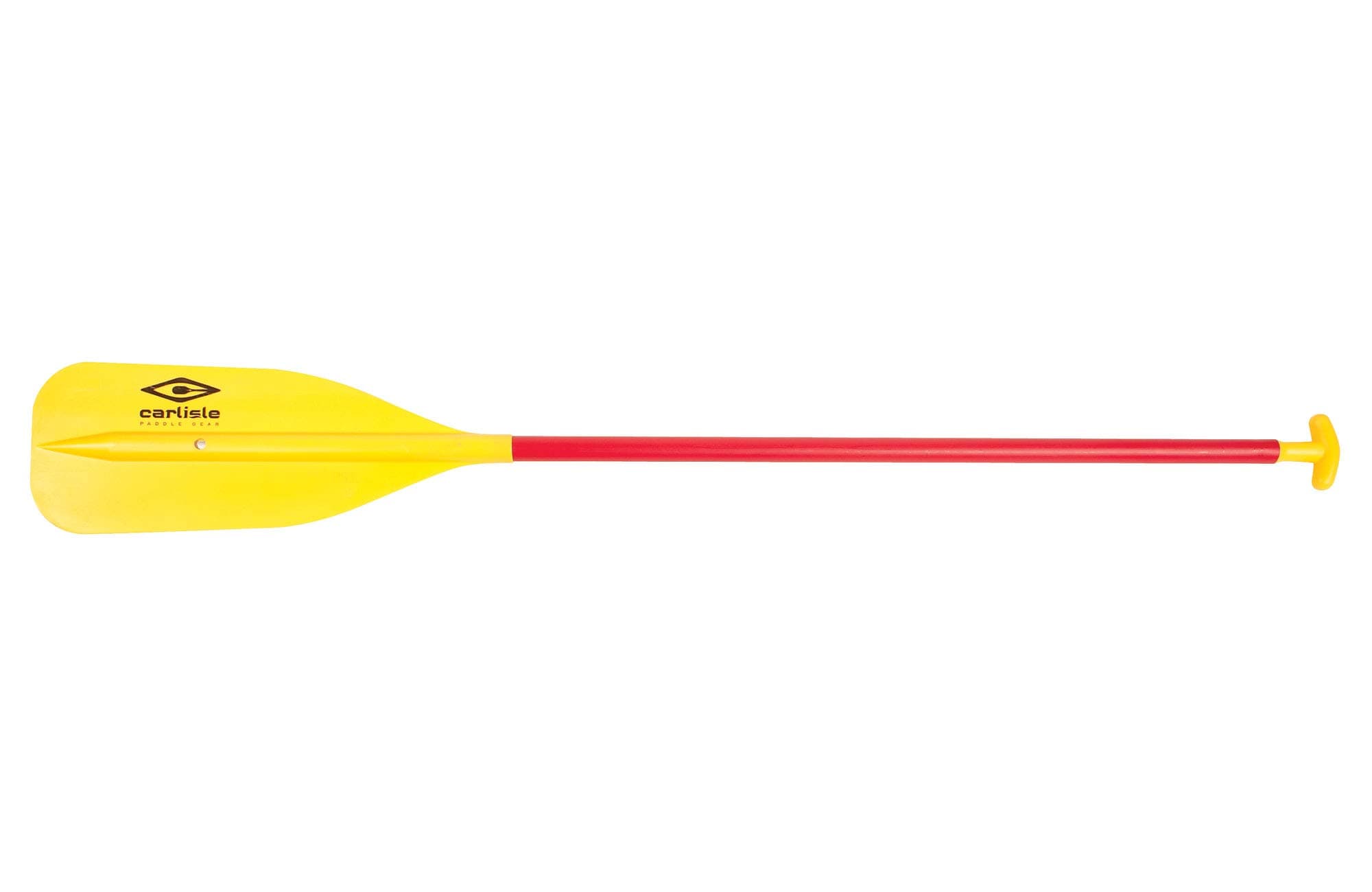 Carlisle Standard Canoe Paddle with Polypropylene Blade and Aluminum Shaft (Yellow and Red, 60 Inches)