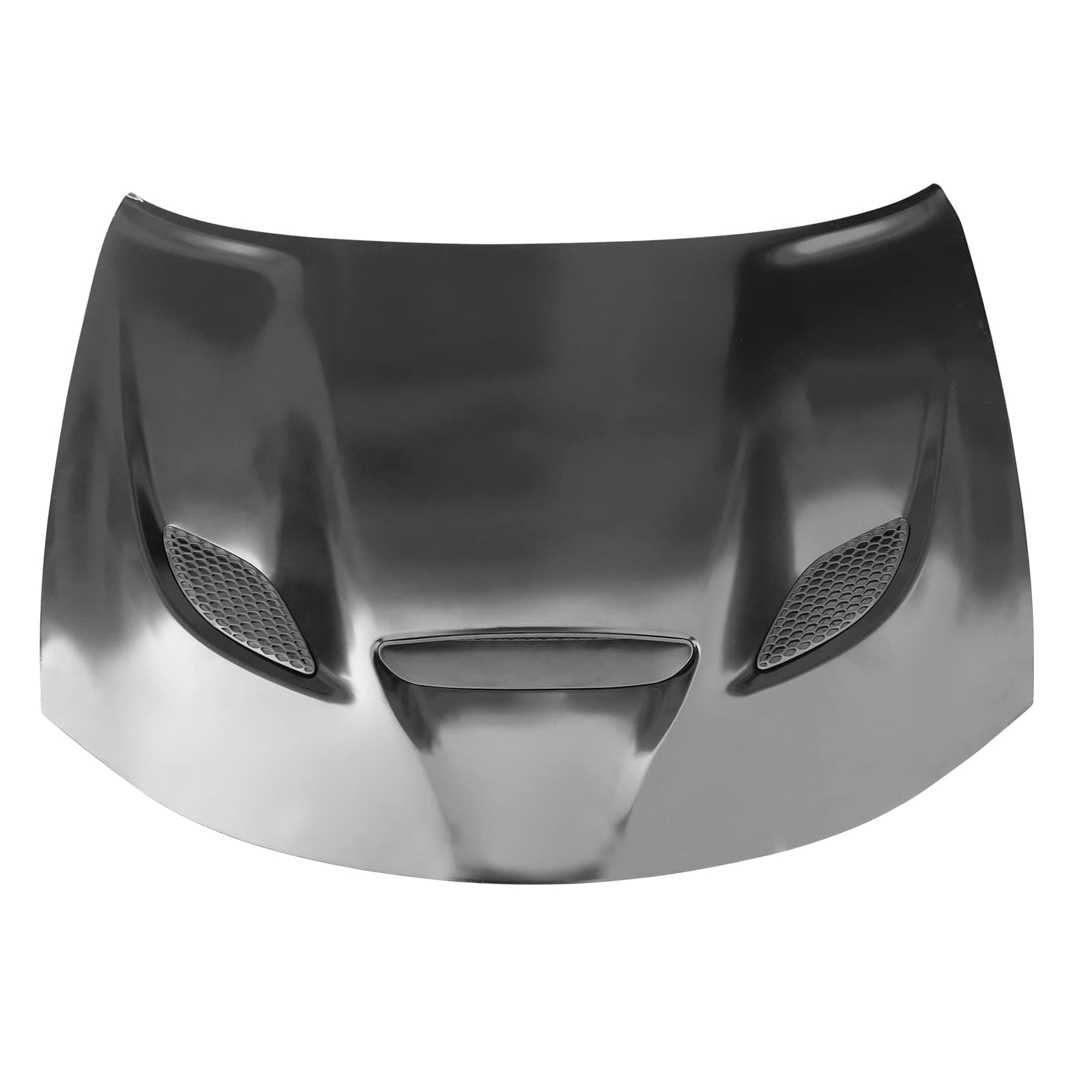FREEMOTOR802 Front Hood Panel Compatible with 2015-2023 Dodge Charger | SRT Hellcat Style Black Aluminum Engine Cover Replacement Body Part