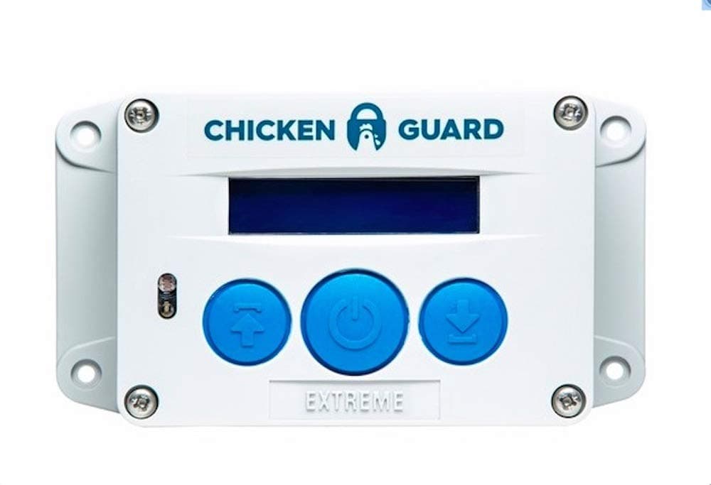 CHICKENGUARDAutomatic Chicken Coop Door Openers, Timer/Light-Sensor, Auto-Stop Safety Feature (Extreme)