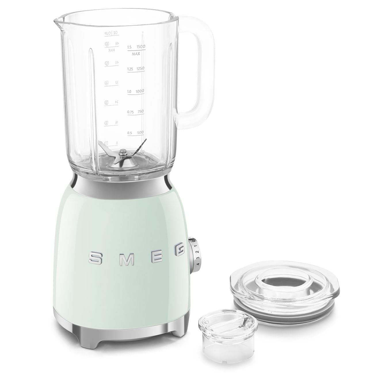 BLF03PGUK,Retro 50's Style Jug Blender with Stainless Steel Blades, 4 Speed Settings and 3 Pre-set Programs, 1.5 Litre, 800W, Pastel Green, 1 Year Warranty